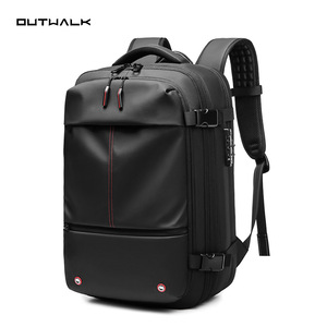 Travel Genuine Leather Vacuum Sealed <b>Backpack</b> 56-75L <b>Large</b> Capacity Compression Business Travel Laptop Bag Multi Zipper - Product Image 5