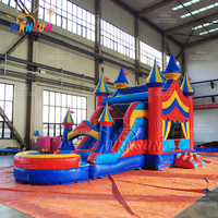 WINSUN US Warehouse Ready Ship Commercial CE Toboggan gonflable en PVC ignifuge sans plomb Maison de rebond Château Combo