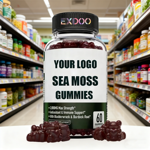 Hot Sale Halal Sea <strong>Moss</strong> Gummies Vitamin <strong>C</strong> Sea Black Seed Oil Ginger Supplements Improve Immunity for Adults - Product Image 5