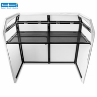 ESI-mini petite table de scène/stand de DJ blanche sur roues pour la maison