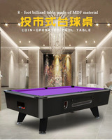 Table de Billard Commerciale à Monnayeur de Haute Qualité 8ft, Table de Billard 3 en 1 pour Jeu d'Intérieur avec Accessoires