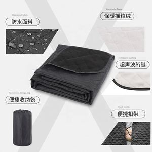 Waterproof Oem Odm Polar Factory Wholesale Tartan Picnic Winter Fleece Beach Blanket With Carry Bag Camping Mat - Product Image 3