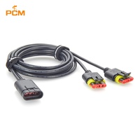 كابل تي إي أم بي سوبرسيل ذو 4 دبابيس على شكل حرف Y، طراز 282106-1 إلى 282088-1، ضفيرة أسلاك مصبوبة لإضاءة السيارات ومستشعر المحرك ووحدة التحكم الإلكترونية (ECU)