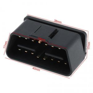 Gold-Plated 90-Degree <strong>OBD2</strong> 16 Pin Male Connector 12V J1962M OBD Plug Shell