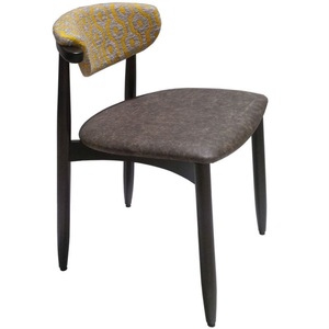 Ghế ăn thương mại hiện đại khung kim loại gỗ bọc da PU vải nhung dành cho khách sạn nhà hàng quán cà phê - Product Image 4