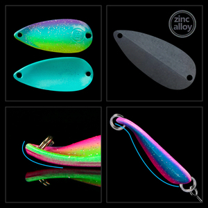 Esca a Cucchiaio Mini in Ottone OEM 2.5g/3.5g/5g, Colorata, Alta <span class=keywords><strong>Realismo</strong></span> per Trota, Pesce Persico, Salmone, Pesca in Acqua Dolce - Product Image 4