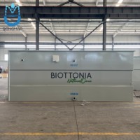 Station d'épuration des eaux usées avancée et préfabriquée avec contrôle PLC, pompes et moteurs pour le recyclage des eaux usées marines et de stations balnéaires