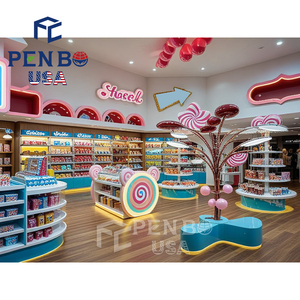 DP บริการออกแบบชั้นวางลูกกวาดสำหรับจัดแสดงในร้านขนมเฟอร์นิเจอร์ตกแต่งตามสั่ง - Product Image 1