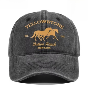 <span class=keywords><strong>Gorra</strong></span> <span class=keywords><strong>de</strong></span> Béisbol con Estampado <span class=keywords><strong>de</strong></span> Grafiti Marca Yellowstone, 100% Algodón, 6 Paneles, Cierre a Presión, con Diseño <span class=keywords><strong>de</strong></span> <span class=keywords><strong>Caballo</strong></span>, Ajustable y Personalizada - Product Image 5