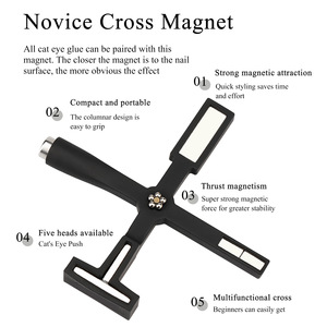 Herramienta de Arte de uñas multifuncional Five One, nueva Cruz, imán fuerte, pegamento de aceite para ojos de gato, <span class=keywords><strong>piedra</strong></span> de succión, tijeras de manicura todo en uno - Product Image 4