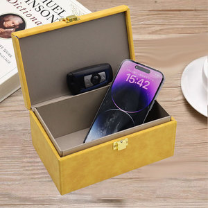 Prêt Stock <span class=keywords><strong>RFID</strong></span> <span class=keywords><strong>Anti</strong></span> Vol Faraday Box Case Pour Téléphones Cartes Protecteur Sans Clé Entrée Wifi Sans Fil Clé De <span class=keywords><strong>Voiture</strong></span> Signal Blocage Boîte - Product Image 2