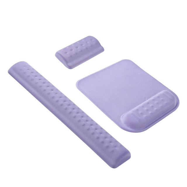 Slow Rebound Memory Foam Ergonomic Mouse Pad with Gel Wrist Rest Support Keyboard Wrist Rest Gaming Mousepad Non Slip PU Base