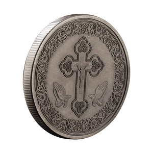 Moneda de Jesús, corona de espinas, recuerdos y regalos chapados en bronce, decoraciones <span class=keywords><strong>para</strong></span> el hogar, moneda conmemorativa cristiana, monedas de oración - Product Image 6