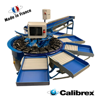 Máquina clasificadora de peso pequeño CALIBREX fabricada en Francia para melón, calabaza Hokkaido y sandía pequeña