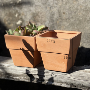 Maceta Rectangular de Cerámica para Jardín, para Vegetales y Suculentas, Maceta Larga de Arcilla con Orificio de Drenaje, Ecológica y Duradera - Product Image 2