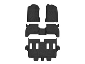 Tapis de sol de voiture Autobo pour Toyota <span class=keywords><strong>Rush</strong></span> 2018-2020 RHD 7 places, sur mesure en TPE toutes saisons, ensemble complet, 100% imperméables, faciles à nettoyer - Product Image 1