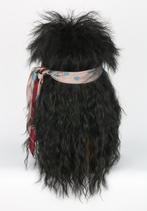 Ecowalson, pelo largo y liso para hombre, <span class=keywords><strong>banda</strong></span> sintética, flequillo, pelo rizado, negro, 80s, Mullet, Cosplay, Punk, Heavy Metal, <span class=keywords><strong>Rock</strong></span>, peluca <span class=keywords><strong>de</strong></span> Halloween - Product Image 5