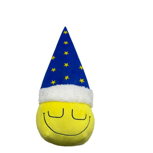 Peluche Grace Dozing Dozer, coussin jaune souriant, jouet en peluche de Noël, 5 à 7 ans, unisexe, rembourrage en coton PP - Product Image 1