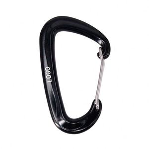 Mousqueton en aluminium en forme de D robuste 12KN avec logo personnalisé pour hamac et événements extérieurs - Product Image 1