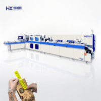 Machine de découpe et d'impression multicolore entièrement automatique pour papier autocollant 350mm/570mm, avec contrôle PLC Delta, vitesse 120m/min