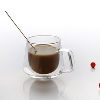 Tasses à café en verre à Double paroi personnalisées, tasse pour café expresso