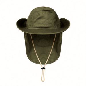 Chapeau de safari unisexe à large bord pour les voyages en plein air, la pêche, la randonnée et le ski - Chapeau bob 100 % coton pour toutes les saisons avec protection solaire - Product Image 4