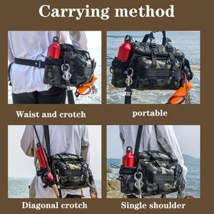 Bolsa de Pesca Multifuncional de Gran Capacidad, Bolsa de Carrete de Camuflaje para Exteriores, Bolsa de Cintura para Pesca con Accesorios de Pesca - Product Image 5