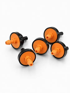Dispositivo de Riego por Goteo con Disco Redondo Negro y Naranja, Cabezal de Goteo con Púas para Jardín, Huerto y Paisajismo - Product Image 4