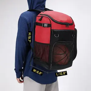 Sac à dos avec logo personnalisé en gros d'usine sac à dos d'école de sport décontracté pour jeunes en plein air sac à dos de basket-ball