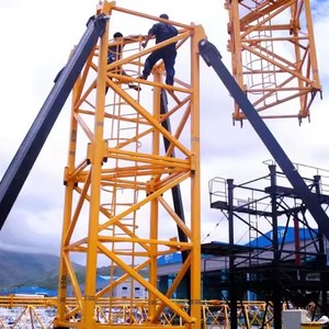 10 Tons Construction Topless Manual Tower <strong>Crane</strong> <strong>QTZ100</strong>(6013) with Counter Weight - Product Image 5