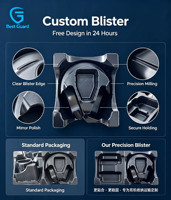Emballage en blister personnalisé, conteneur en plastique pour piles, pour petites pièces électroniques, plateau d'emballage en blister pour pilules