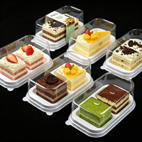 Boîtes à emporter jetables ovales en plastique PET transparent, écologiques, pour sandwichs, hamburgers, pizzas, gâteaux, pâtisseries, emballages alimentaires 2
