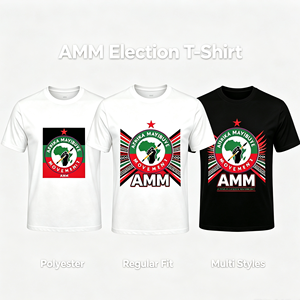 Maglietta Elettorale del Movimento Mayibuye in Africa, T-Shirt Personalizzata in Poliestere per Campagna Politica, Maglietta a Maniche Corte per Supporter Africani - Product Image 1