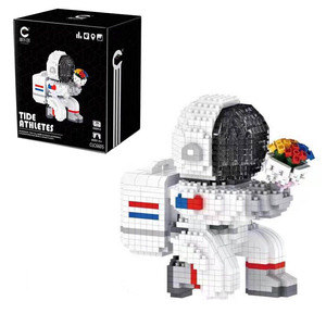 Bloques de Construcción de Plástico ABS, Micropartículas de Diamante, Juguete Creativo de Ensamblaje DIY, Modelo de Astronauta - Product Image 1