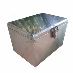 Customized Aluminum UTE Truck Toolbox Metal Tool Box Steel Storage Bin Metal Trunk Box With Lock For Pickup Or Truck
