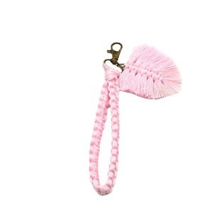 <span class=keywords><strong>Porte</strong></span>-clés tissé <span class=keywords><strong>en</strong></span> métal macramé de style bohème breloque de sac à la <span class=keywords><strong>main</strong></span> avec feuille suspendue <span class=keywords><strong>porte</strong></span>-clés à la mode - Product Image 5