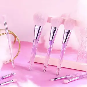 High Quality Make Up Brush Set 12Pcs Bling Crystal Makeup Brushes Foundation Make Up Brushes Cosmetic Tools