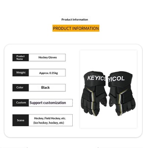 Guanti da <span class=keywords><strong>Hockey</strong></span> su Ghiaccio per Adulti, Attrezzatura Protettiva in Fibra di Poliestere, Resistenti al Freddo e all'Usura - Product Image 6