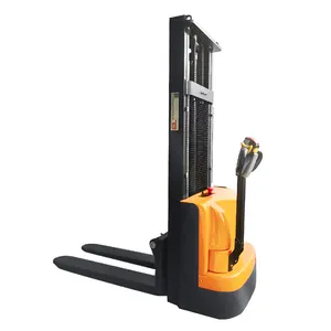 Quality Full Electric Stacker Forklift 1000kg 1600mm Hydraulic Pallet Stacker Crane Manufacture Montacarga Electrico