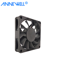 Ventilateur axial CPU silencieux WDF7015 70x70x15mm à haut débit d'air, deux roulements à billes, 70mm 7015 12V 24V, petit ventilateur de refroidissement DC sans balais