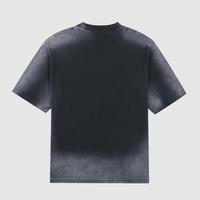 Usine en gros 100% dernière conception 2025 Vintage T-Shirt poids lourd Batik surdimensionné lavage à l'acide tissu tricoté prix de gros