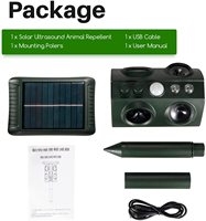 Répulsif à vibrations solaires et ultrasoniques OEM ODM contre les taupes, serpents, marmottes, campagnols et gaufres pour l'extérieur et les fermes
