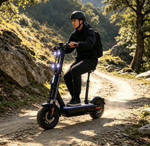 Patinete Eléctrico Plegable para Adultos TOURSOR X14 72V45AHPro, Motor Dual, Neumáticos Anchos Todoterreno, Asiento Confortable, Múltiples Luces LED, Alta Velocidad - Product Image 2