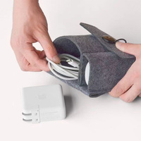Tas Penyimpanan Casing Organizer Aksesori Elektronik Portabel, Tas Penyimpanan Casing Adaptor Daya