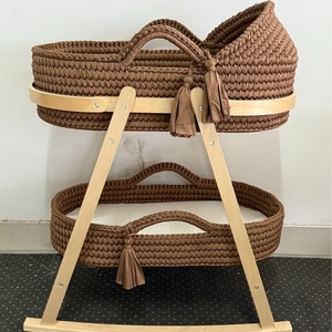 Cesto di Mosè per Neonati e Bambini Fatto <span class=keywords><strong>a</strong></span> <span class=keywords><strong>Mano</strong></span>, 100% Naturale in Foglie di Mais Organico, Bellissima Decorazione per la Cameretta 2026 - Product Image 6