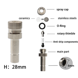 Raffreddamento esterno con ugello nebulizzatore in ottone da 6mm ugello nebulizzatore per giardino a bassa pressione - Product Image 2