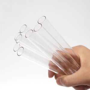 Tube à essai en verre transparent à fond plat de qualité médicale personnalisé à forte vente avec bouchon pour fournitures de laboratoire - Product Image 5