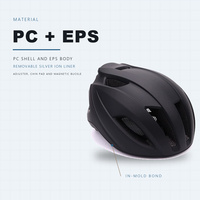 Casque de vélo en polycarbonate moulé en interne certifié CE OEM ODM avec boucle magnétique 310g pour cyclistes adultes