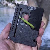 Mini lance-pierre élastique en forme de pistolet, pliable et portable, pour loisirs de plein air, jouet créatif anti-stress