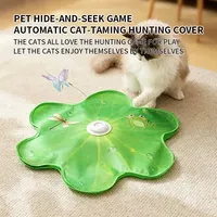 Jouet interactif pour chat, jouet électrique automatique à mouvement continu, rechargeable, jeu de cache-cache pour chatons, pour chats d'intérieur, jeu autonome